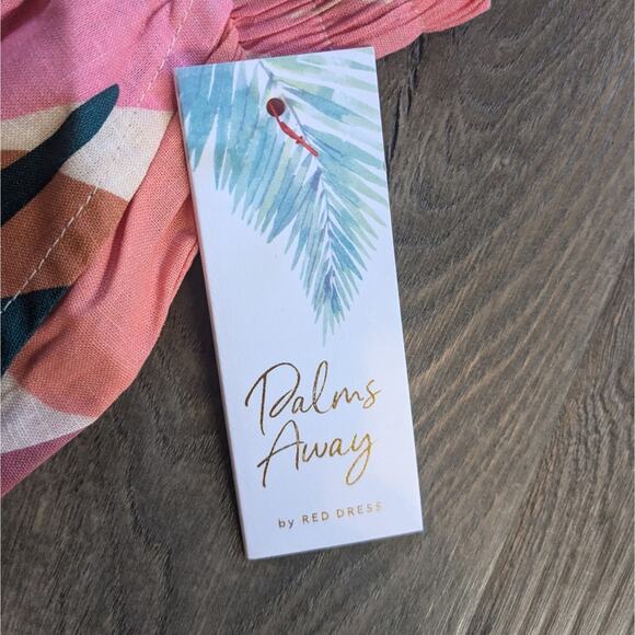 NWT Leaf Print Linen Shorts from Palms Away by Red Dress Sz S - Picture 5 of 8